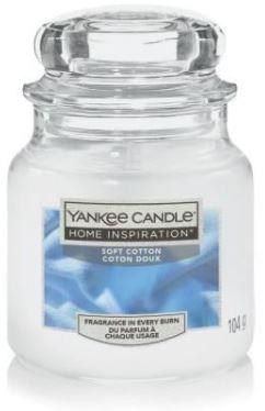 YANKEE CANDLE Yankee Candle Home Inspiration fragranza Soft Cotton in candela piccola 